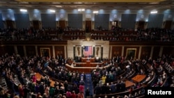 Gjatë fjalimit të Presidentit Biden në sesionin e bashkuar të Kongresit