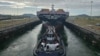 ARCHIVO - Imagen de las esclusas de Cocolí en la ampliación del Canal de Panamá. Foto captada el 17 de septiembre de 2024.