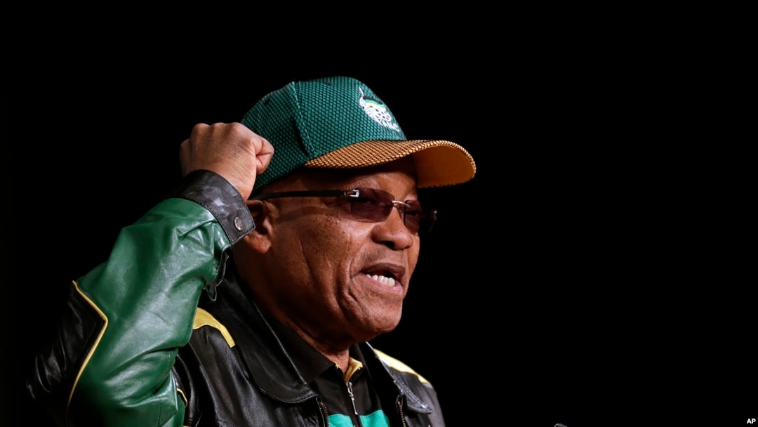 South Africa's ruling party president Jacob Zuma addresses party delegates, during the African National Congress policy conference in Johannesburg, June 30, 2017.