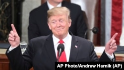 លោកប្រធានាធិបតី​ Donald Trump ធ្វើ​​សុន្ទរកថា​អំពី​ស្ថានភាព​សហព័ន្ធ​កាល​ពី​យប់ថ្ងៃ​អង្គារ​កន្លងទៅនេះ។ 