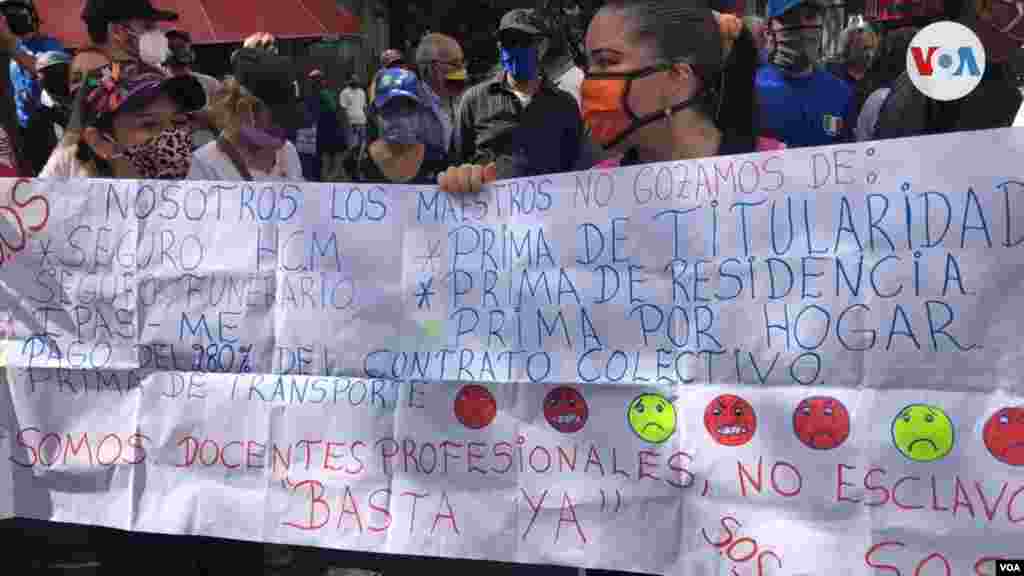 Hubo protestas no solo en Caracas, sino también en el interior del país.