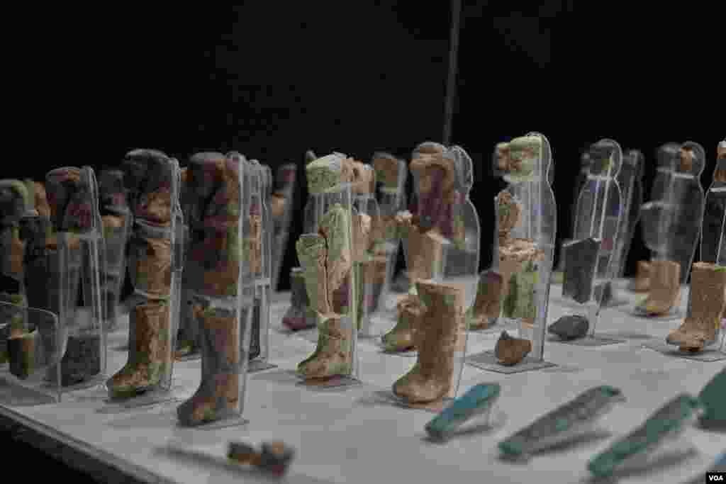 Artifacts on display in Luxor Museum, salvaged using cutting-edge restoration technology. (Photo: H. Elrasam)