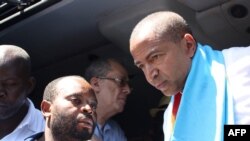 Moïse Katumbi lors d'une audience au parquet général de la République à Lubumbashi, 13 mai 2016. 