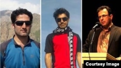 تعدادی از فعالان کرد بازداشت شده، از راست فرهاد محمدی، عیسی فیضی رضا اسدی